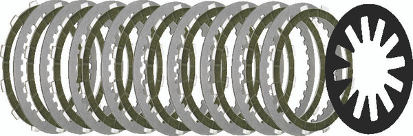 Twin Power 98-17 Big Twin Exc CVO S.E. and M8 Clutch Kit Extra Plate W/ Heavy Spring - 482038