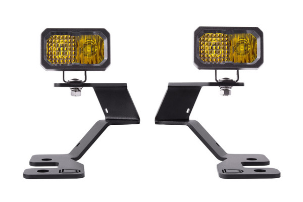 Diode Dynamics 2021 Ford Bronco Sport Stage Series 2in LED Ditch Light Kit - Sport Yellow Combo - DD7143