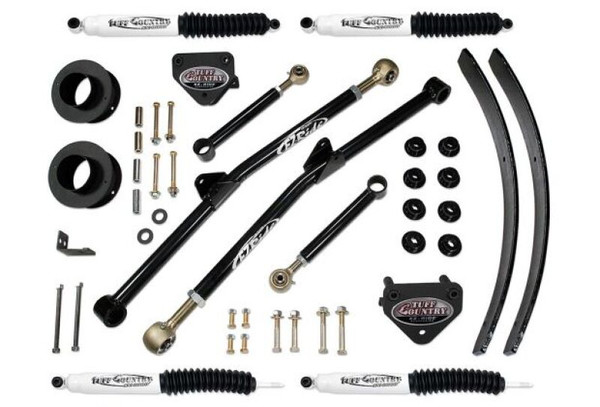 Tuff Country 94-99 Dodge Ram 3500 4x4 3in Long Arm Lift Kit w/ Shocks (SX8000) - 33925KN