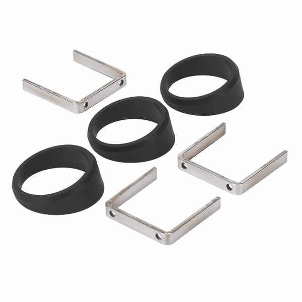 Autometer or Autogage 2-1/16in Black Angle Rings -- 3 Pack - 2234