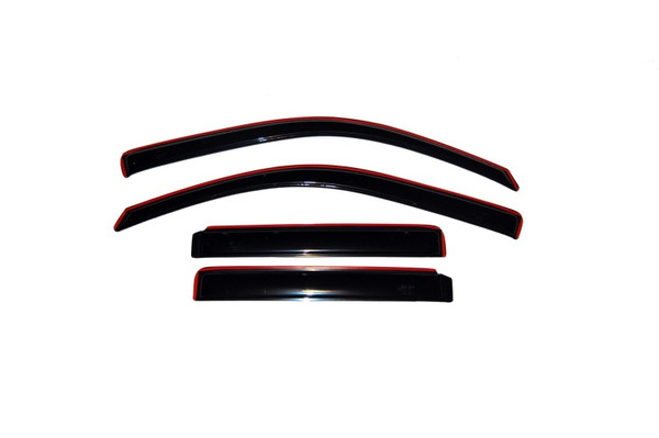 AVS 02-06 Chevy Trailblazer EXT Ventvisor In-Channel Front & Rear Window Deflectors 4pc - Smoke - 194240