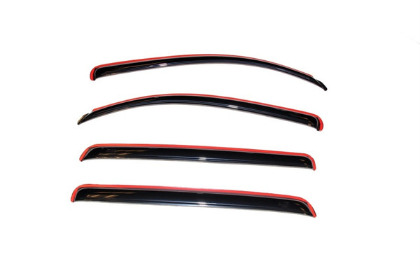 AVS 07-18 Toyota Tundra Crewmax Ventvisor In-Channel Front & Rear Window Deflectors 4pc - Smoke - 194309