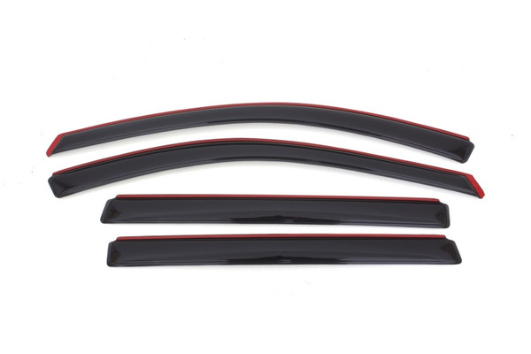 AVS 13-18 Nissan Pathfinder Ventvisor In-Channel Front & Rear Window Deflectors 4pc - Smoke - 194479