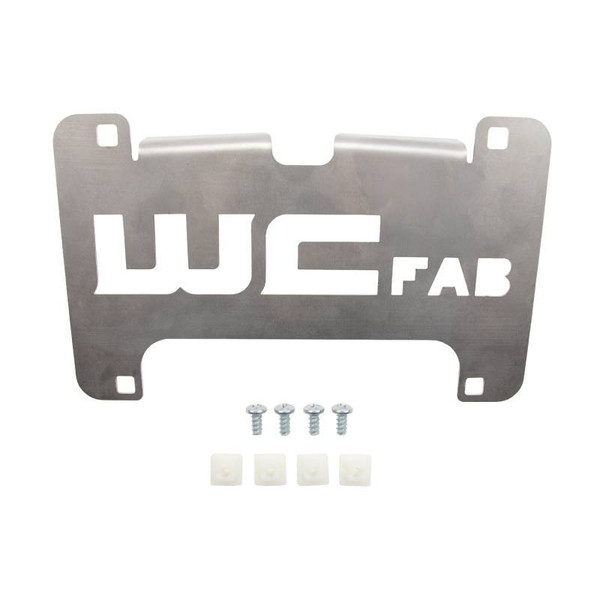 Wehrli 15-19 Chevy HD Lower Valance Filler Panel License Plate Mount Bracket - WCF100156