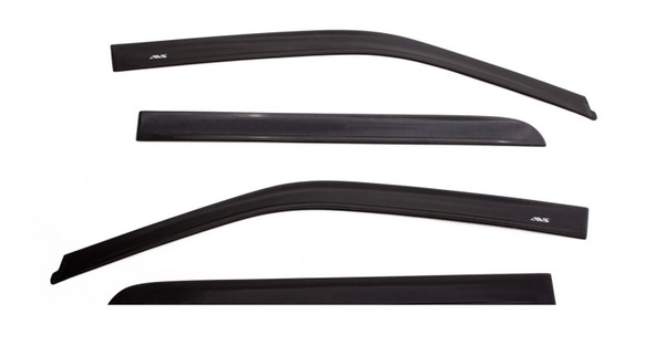 AVS 07-18 Jeep Wrangler Unlimited Ventvisor Low Profile Window Deflectors 4pc - Matte Black - 774034