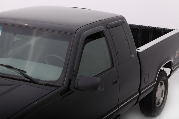 AVS 88-99 Chevy CK Ext. Cab Ventvisor Outside Mount Window Deflectors 4pc - Smoke - 94231