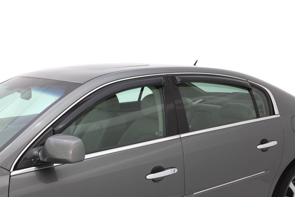 AVS 06-12 Buick Lucerne Ventvisor Outside Mount Window Deflectors 4pc - Smoke - 94392