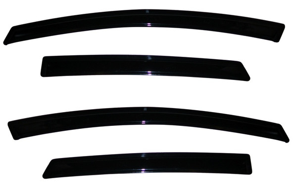 AVS 09-18 Ford Fiesta (Sedan & Hatch) Ventvisor Outside Mount Window Deflectors 4pc - Smoke - 94547