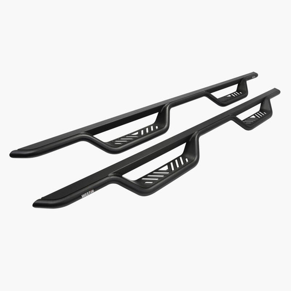 Westin 04-13 Chevrolet Silverado Outlaw Drop Nerf Step Bar - Textured Black - 20-11955