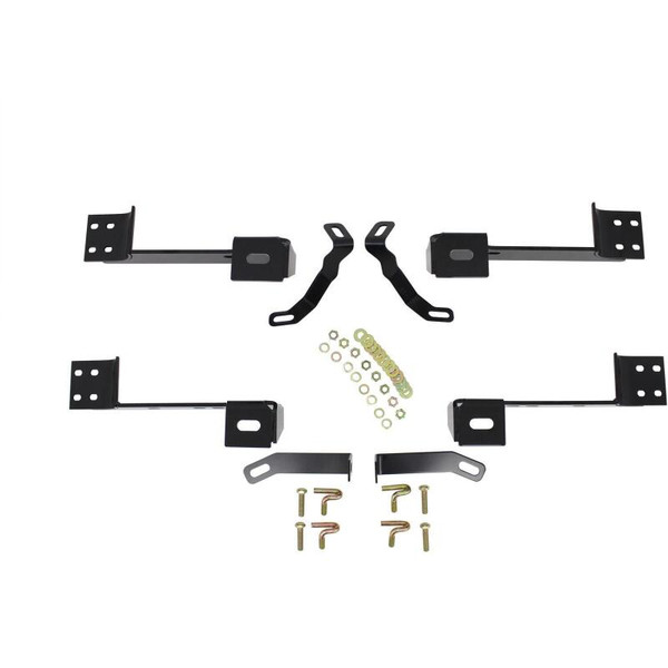 Westin 99-14 Chevy Silv 2500/3500 Reg/Ext Cab Premier Oval Nerf Step Bar Mount Kit - Blk - 22-1065