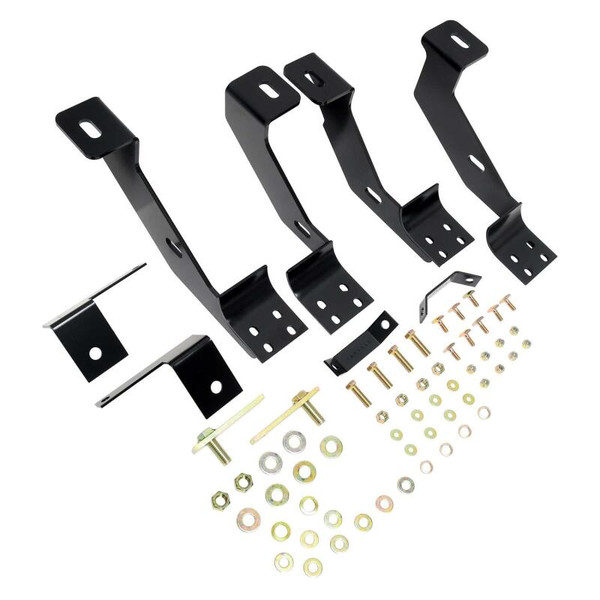 Westin 1988-1999 Chevrolet/GMC C/K Series Ext Cab Premier Oval Nerf Step Bar Mount Kit - Black - 22-1125
