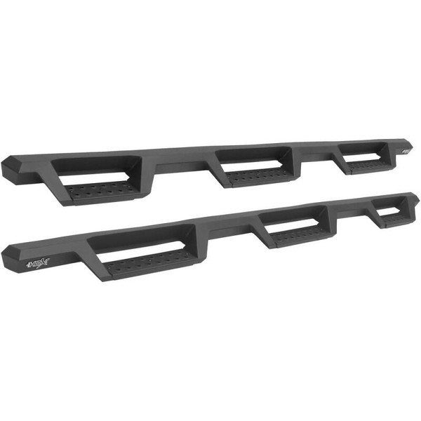 Westin 14-18 Chevrolet Silverado 1500 DC 6.5ft Bed HDX Drop W2W Nerf Step Bars - Tex. Blk - 56-534595