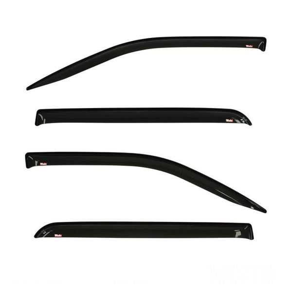 Westin 2019 RAM 1500 Crew Cab (Non Classic) Wade Slim Wind Deflector 4pc - Smoke - 72-35432