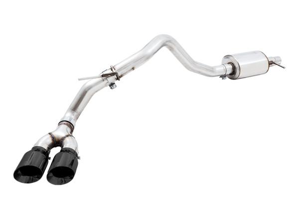 AWE Tuning 2019+ Ford Ranger 0FG Performance Exhaust System w/Diamond Black Tips & Rock Guard - 3015-23064