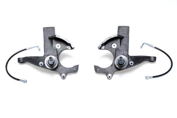 MaxTrac 82-04 Chevrolet S-10 2WD 3in Front Lift Spindles w/Extended DOT Compliant Brake Lines - 700130