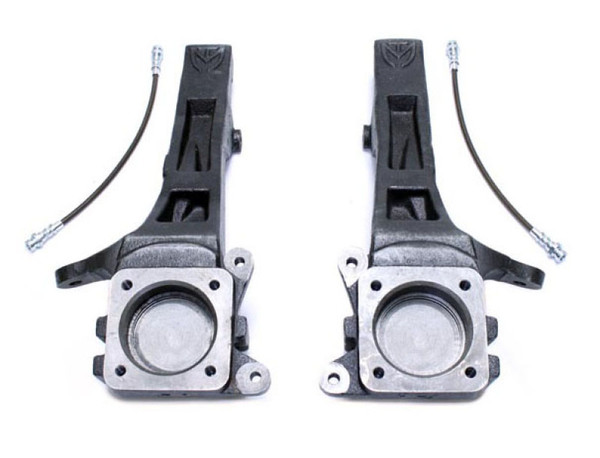 MaxTrac 05-18 Toyota Tacoma 2WD 6 Lug 4in Front Lift Spindles w/Extended DOT Compliant Brake Lines - 706840