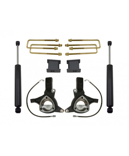 MaxTrac 07-16 GM C1500 2WD w/Cast Steel Susp. 4.5in/2in MaxPro Spindle Lift Kit w/MaxTrac Shocks - K881343