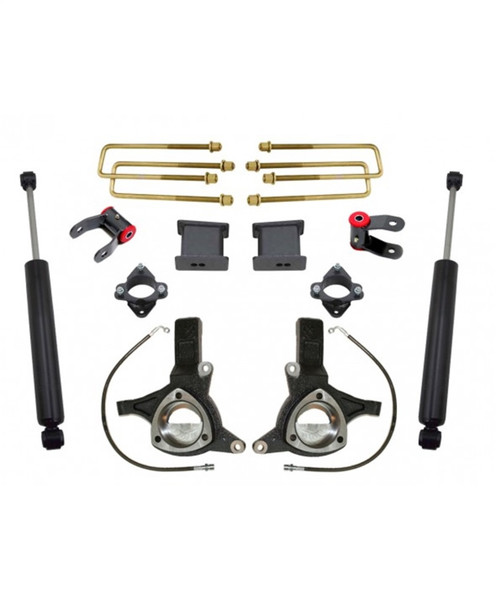 MaxTrac 07-16 GM C1500 2WD w/Cast Steel Susp. 7.5in/4in MaxPro Spindle Lift Kit w/MaxTrac Shocks - K881375