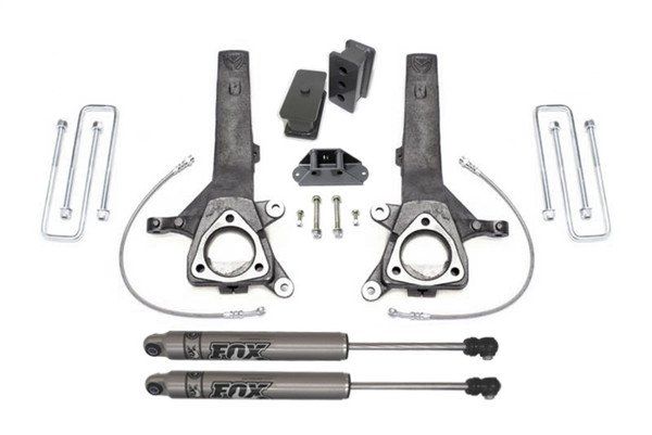 MaxTrac 04-18 Nissan Titan 2WD 4in/2in MaxPro Elite Spindle Lift Kit w/FOX Shocks - K885342F