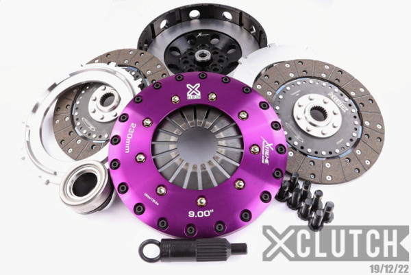 XClutch 04-06 BMW 330Ci Base 3.0L 9in Twin Solid Organic Clutch Kit - XKBM23554-2G