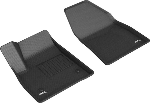 3D MAXpider 20-21 Cadillac XT6 Kagu 1st Row Floormats - Black - L1CD02111509