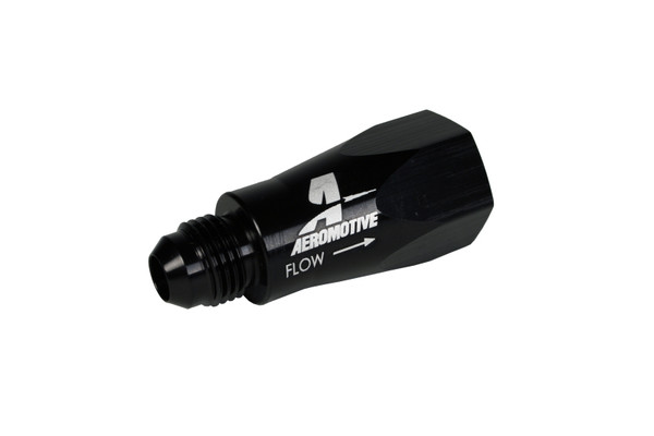 Aeromotive In-Line Full Flow Check Valve (Male -6 AN Inlet / Female -6 AN Outlet) - 15106