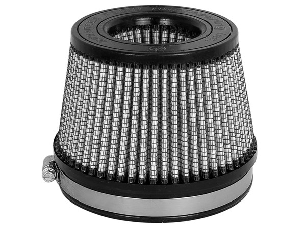 aFe MagnumFLOW Dry S Air Filter 5in. F x 5-3/4in. B x 4-1/2in. T (INV) x 3-1/2in. H - 21-91130
