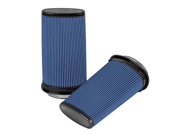 aFe Momentum Replac Air Filter w/Pro 5R Media (Pair) 5x2.25in F/6.25x3.75in B/5.25x2.25in T/11in H - 24-90109-MA