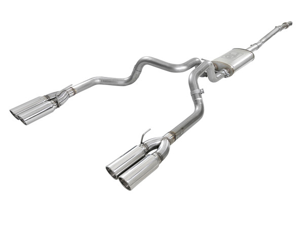 aFe Vulcan Series 3in 304SS Exhaust Cat-Back Exh w/ Pol Tips 2019 GM Silverado / Sierra 1500 V8-5.3L - 49-34105-P