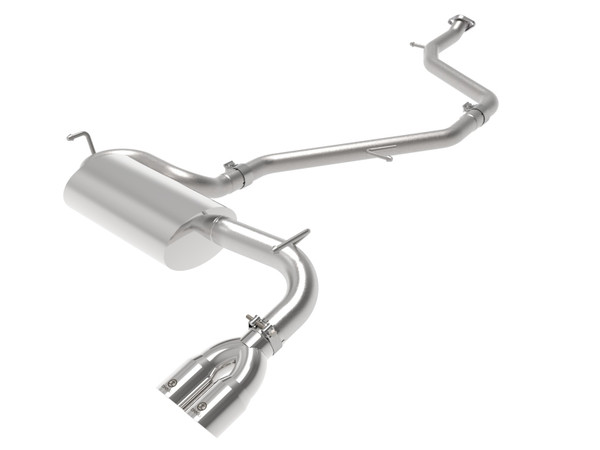 aFe Takeda 18-21 Toyota C-HR 2.0L 2.5in 304 Stainless Steel Cat-Back Exhaust w/ Polished Tip - 49-36044-P