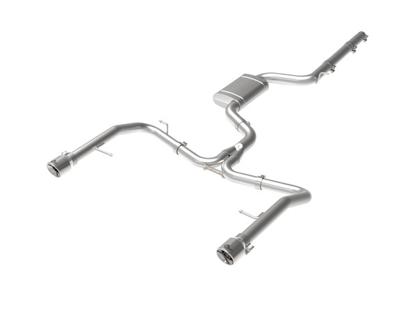 afe 19-21 VW Jetta GLI (MKVII) L4-2.0L (t) MACH Force-Xp 304 SS Cat-Back Exhaust System Polished Tip - 49-36432-P