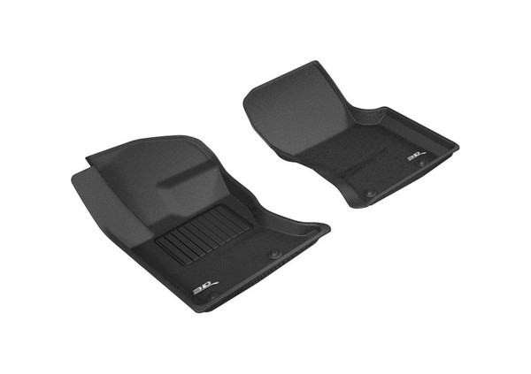 3D MAXpider 2017-2020 Jaguar/Land Rover F-Pace/Range Rover Velar Kagu 1st Row Floormat - Black - L1JG01211509