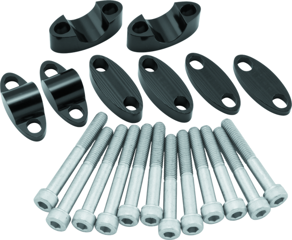 BikeMaster Aluminum Handlebar Risers 7/8in - Black - 151987