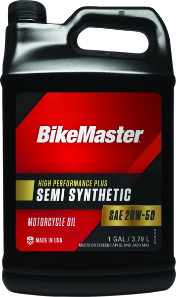 BikeMaster 20W50 Semi Synthetic Oil - Gallon - 532320