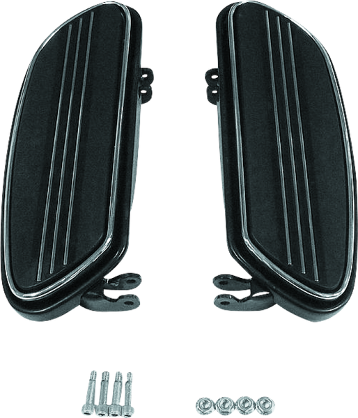Bikers Choice 86-Up FLH FLT Black Extended Floorboard Kit - 491325