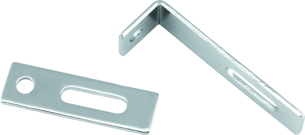 Bikers Choice Flat Chrome Exhaust Support Bracket 7/8 X 3 Inch Universal Custom - 492825