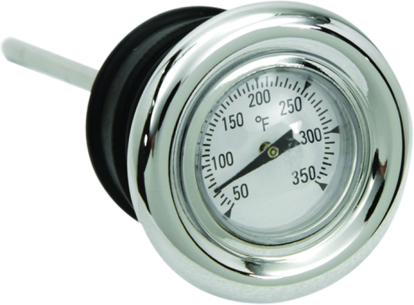 Bikers Choice 70-86 FL FX 70-78 XLCH Chrome Oil Dipstick With Temp Gauge Replaces H-D 62635-79T - 492884