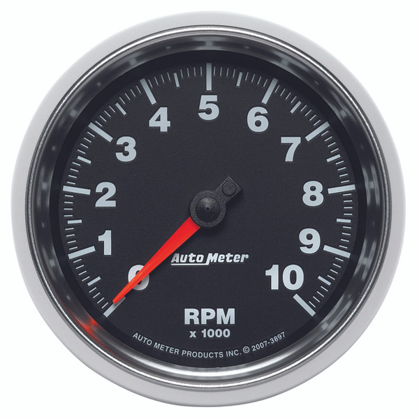Autometer GS 3-3/8in 10000 RPM In-Dash Tachometer Gauge - 3897