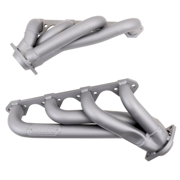 BBK 79-93 Mustang 351 Swap Shorty Unequal Length Exhaust Headers - 1-5/8 Titanium Ceramic - 1511