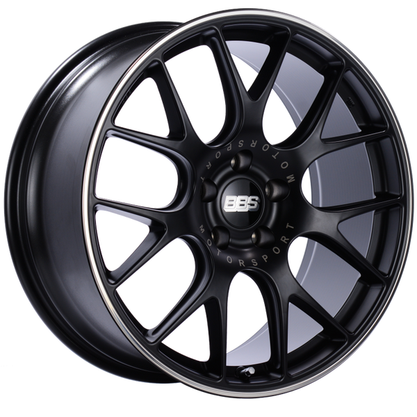 BBS CH-R 20x9 5x120 ET29 Satin Black Polished Rim Protector Wheel -82mm PFS/Clip Required - CH113BPO