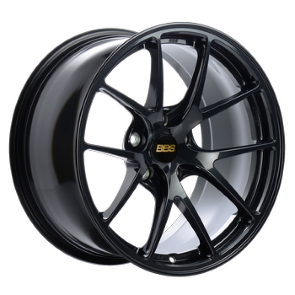 BBS RI-A 18x10 5x120 ET25 PFS Metallic Black Subtle Blue Flake Wheel -82mm PFS/Clip Req - RIA045BB