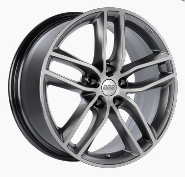 BBS SX 19x8.5 5x112 ET32 Gloss Platinum Diamond Cut Face Wheel -82mm PFS/Clip Required - SX0501PPK