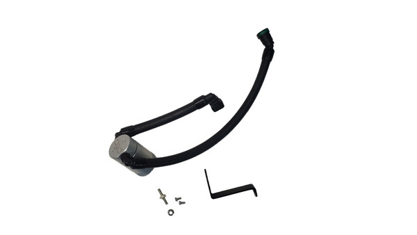 J&amp;L 2024-2025 Ford Mustang GT w/ Whipple Supercharger Oil Separator 3.0 PCV Side - Clear Anodize - 3092P-C