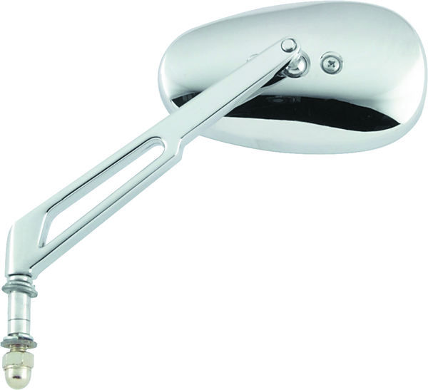 BikeMaster Harley Highrise Mirror 6-1/16in Stem - Each - Chrome - 601141