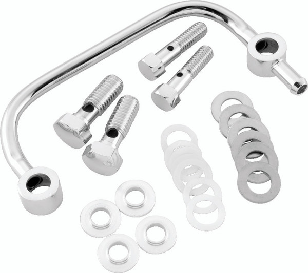 Bikers Choice 96-06 Big Twin Chrome Head Breather Kit - 482723