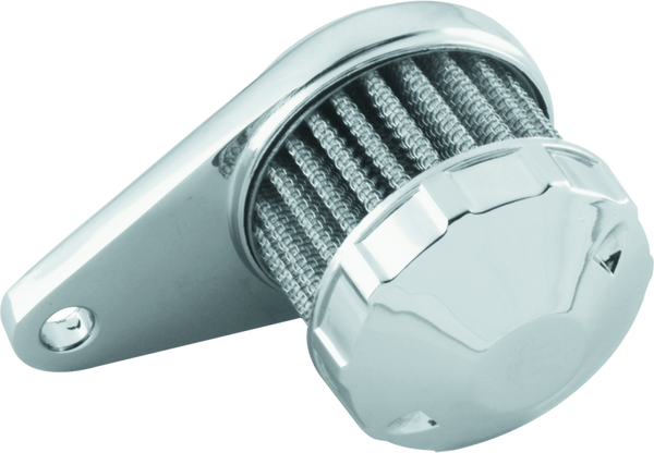 Bikers Choice Chrome Crankcase Breather With Mount 3/8 Hose Custom - 603512