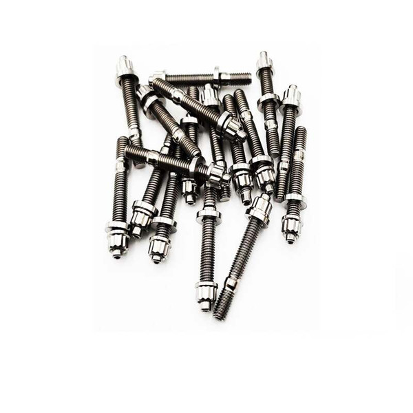 BLOX Racing Xtreme Titanium Studs M8x1.25x65mm 10 Piece Set - BXFL-00309-10-TI