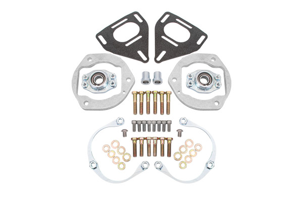 BMR 16-24 Chevy Camaro Caster Camber Plates - Black Hammertone - WAK360H