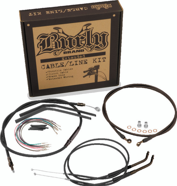 Burly Brand Control Kit 14in T-Bar - Black - B30-1148