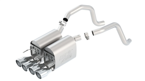 Borla 05-08 Chevrolet Corvette Coupe/Conv 6.0L/6.2L 8cyl Aggressive ATAK Exhaust (rear section only) - 11816